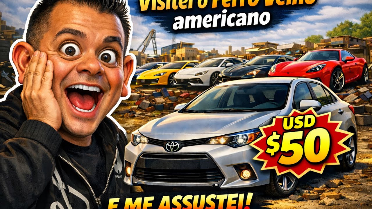 VISITEI O ferro velho americano e não acreditei 