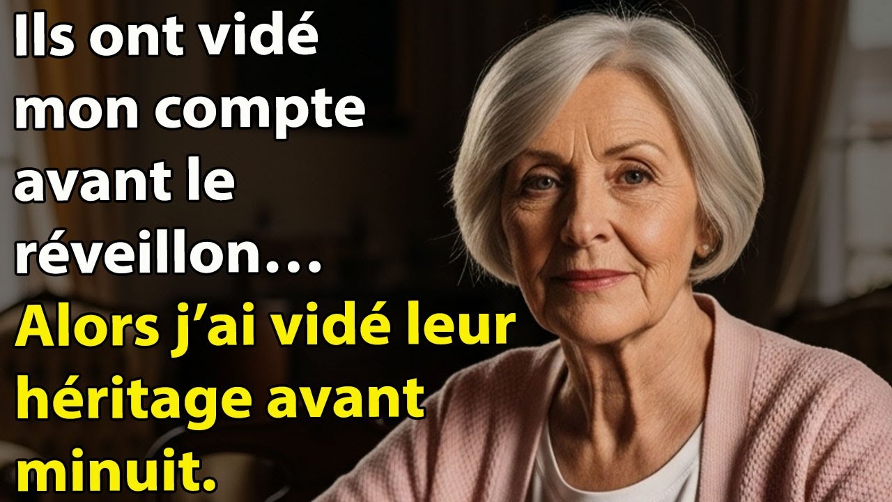 ls ont vidé mon compte avant le réveillon… Alors j’ai vidé leur héritage avant minuit.