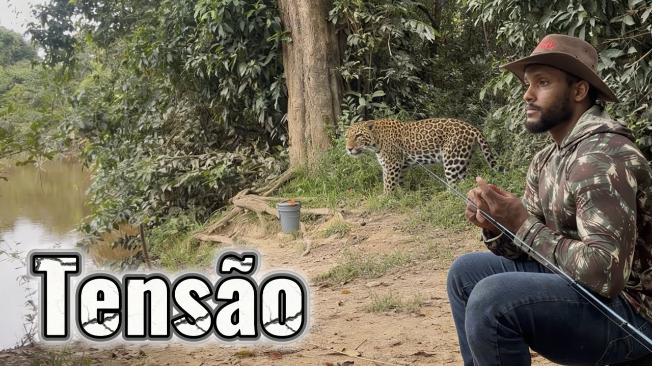 A ONÇA esturrou próximo ao meu ACAMPAMENTO no meio da AMAZÔNIA 