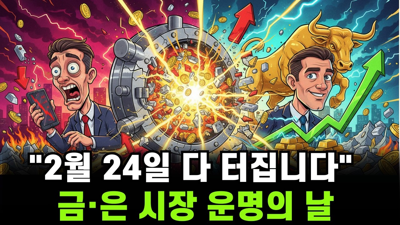 전 세계 거래량 절반이 멈췄다. 2월 24일, 역사적 변동성 온다 (금·은 대폭발 시나리오)
