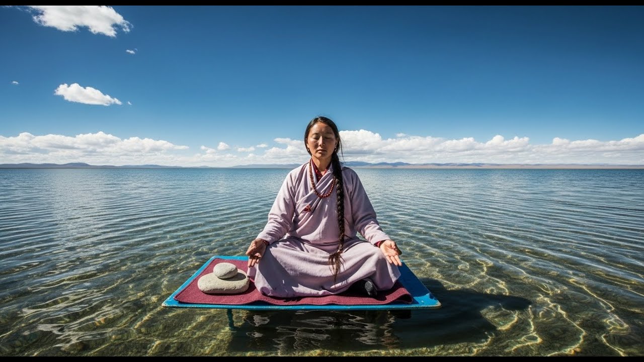 Soft Sacred Vibrations Tibetan Meditation Amid Himalayan Stillness For Healing And Rest