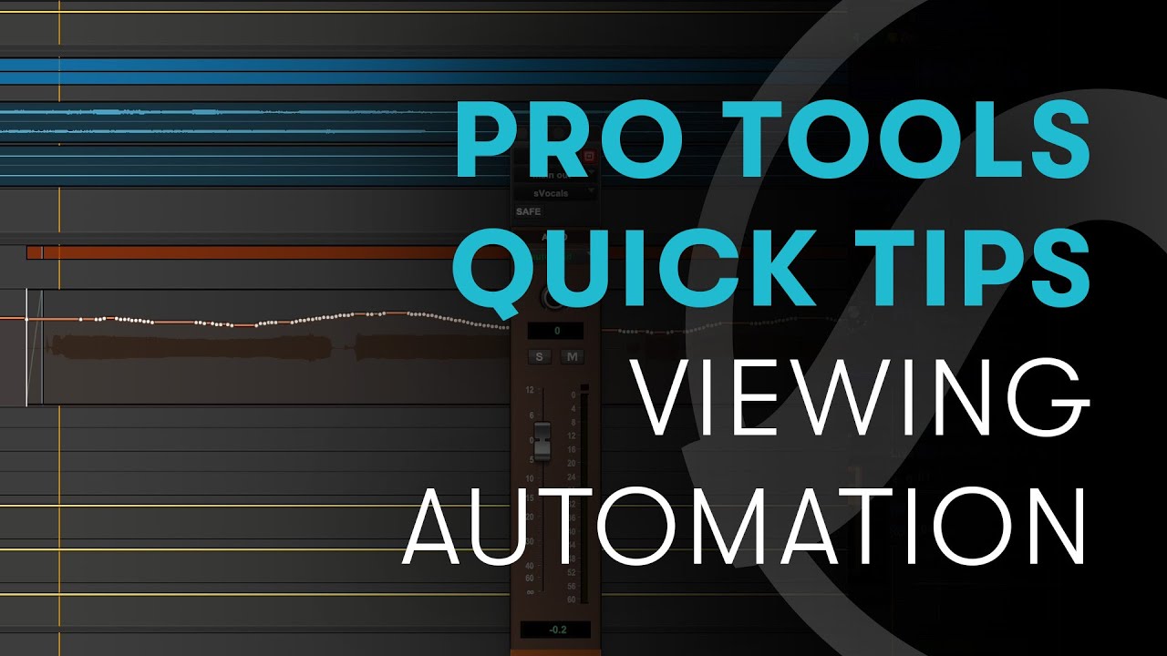 Pro Tools Quick Tips: Viewing Automation