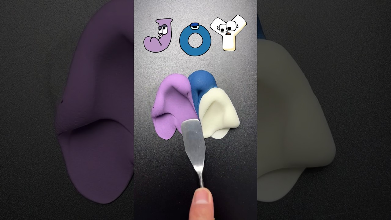 Joy fills my heart | Alphabetlore #colormixing #alphabetlore  #satisfying  #oddlysatisfying