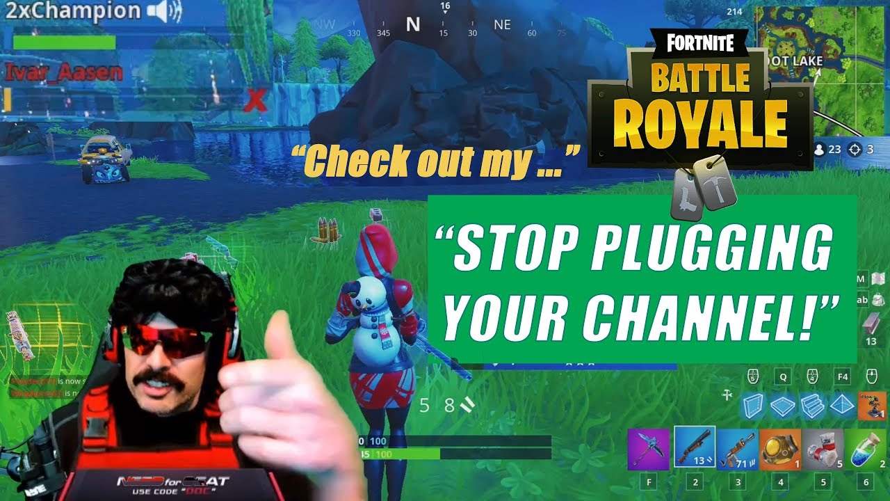 DrDisrespect Plays With ANNOYING Teammate + Crazy Random Teammate Coincidence!