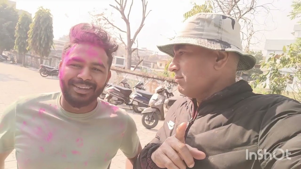 # Holi celebration,#holi hai                         #Rang barse # colour of India!