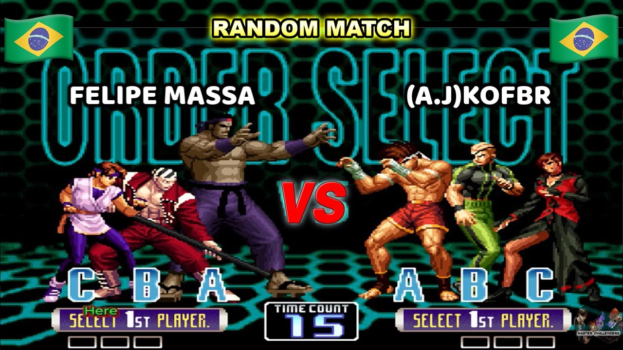 FELIPE MASSA vs AJ KOFBR  ¡PARTIDA EN RULETA SUPER DUELO! KOF 2002