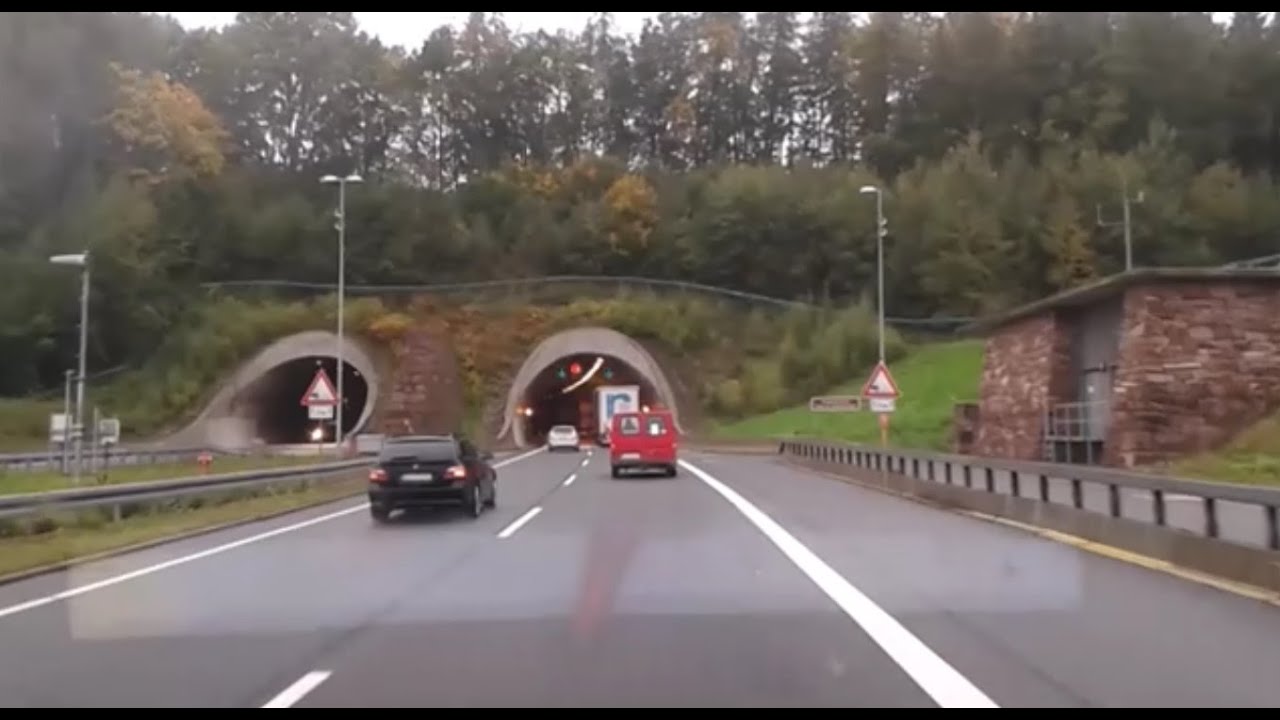 Autobahn A38 Tunnel Heidkopftunnel Tunnel der Deutschen Einheit