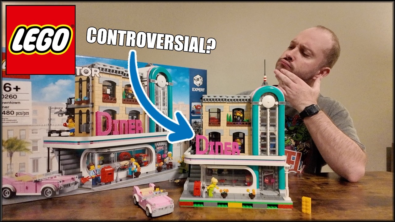 Модульное здание LEGO Downtown Diner! Спорный! Запечатанная коробка! 10260 (2018) ОБЗОР!