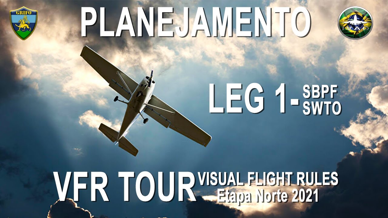 PLANEJAMENTO - LEG 1 VFR TOUR IVAO | SBPJ - SWTO