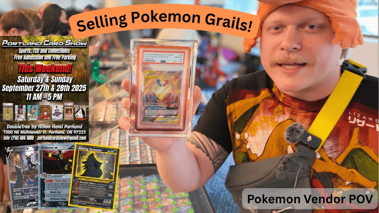 Selling PSA 10 Grails!! | Pokemon Vendor POV | Portland Card Show | Portland Oregon