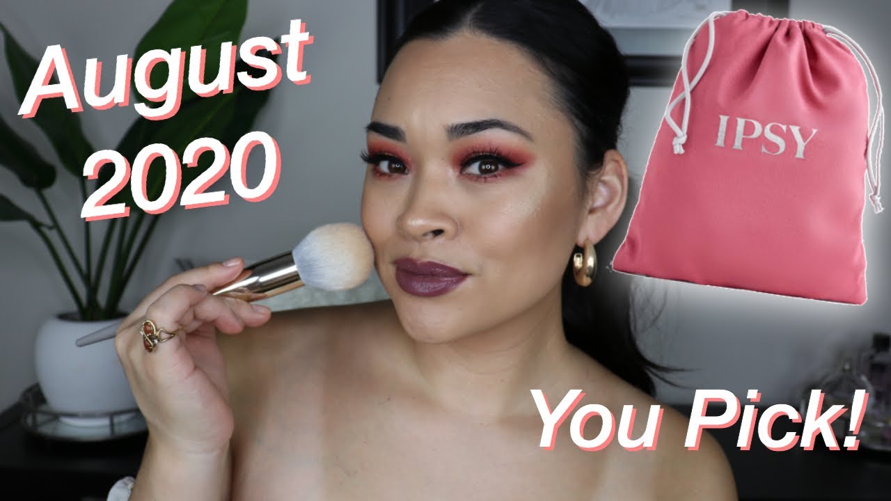 AUGUST IPSY GLAM BAG PLUS 2020 | Unboxing & Try On