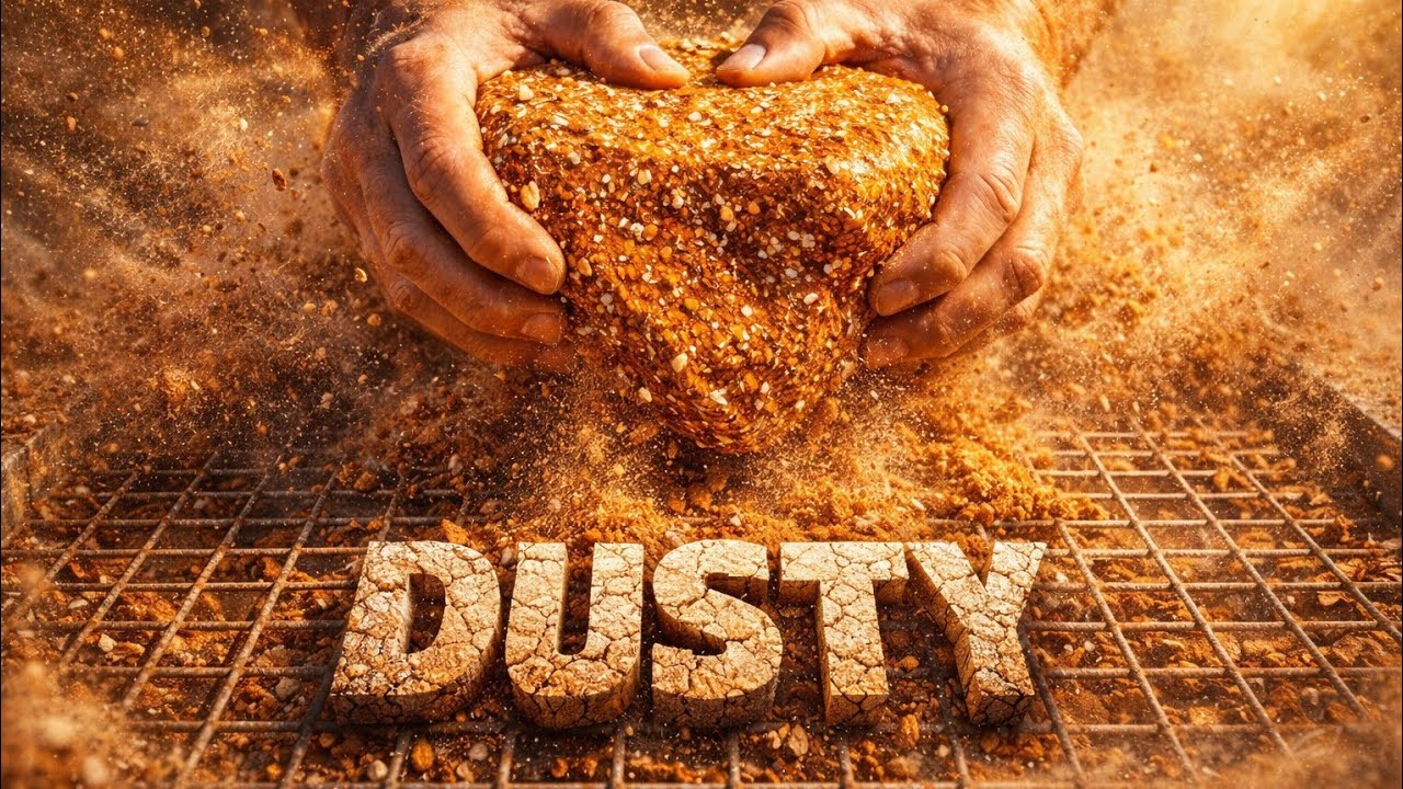 NEW⚠️ dust ALERT🌪 dry crumbling on STEEL mesh☄️ Oddlysatisfying