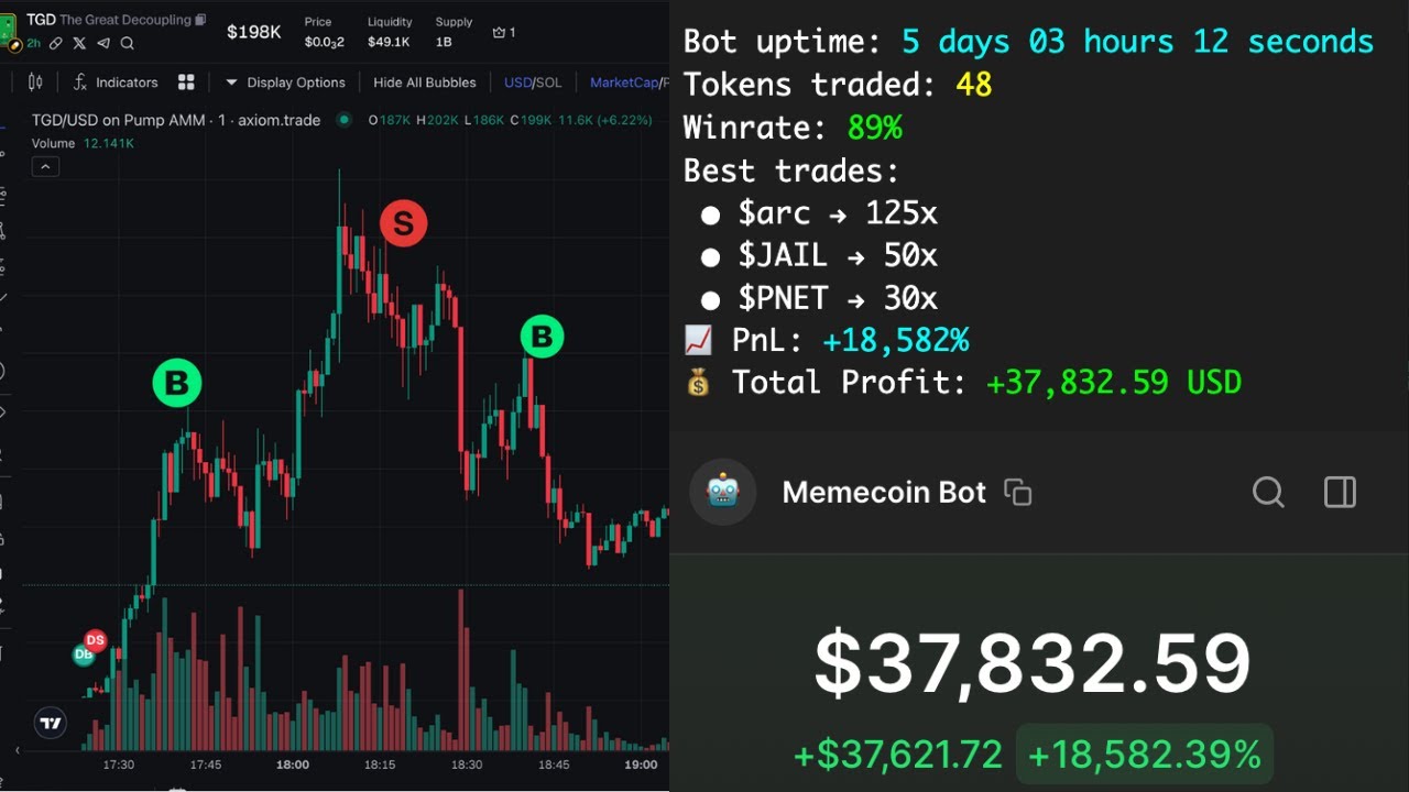 I Tried A Memecoin Trading Bot For 2 Hours (Realistic Results)
