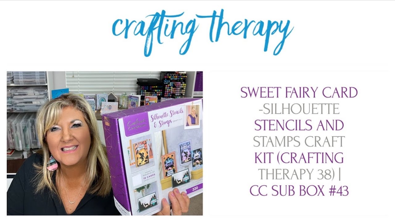 Sweet Fairy Card -Silhouette Stencils and Stamps Craft Kit (Crafting Therapy 38) | CC Sub Box #43