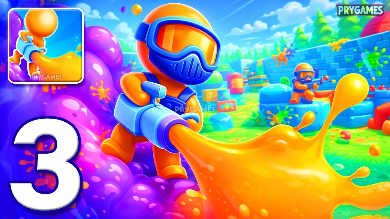Dye Hard: Color War - Gameplay Walkthrough Part 3 - Splash Colors Tournament Mode (Android, iOS)