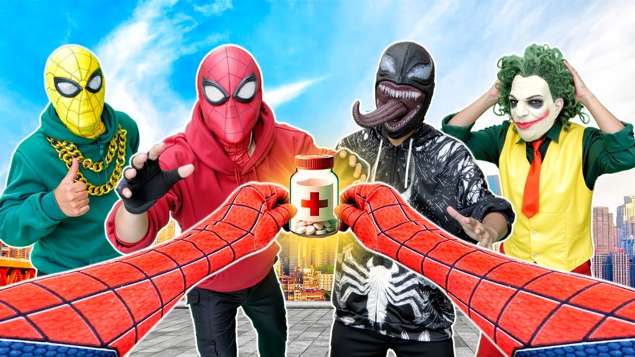 Venom Attacks Spider-Man to Rescue Joker! 😱🕷️🃏( Live Action Story )