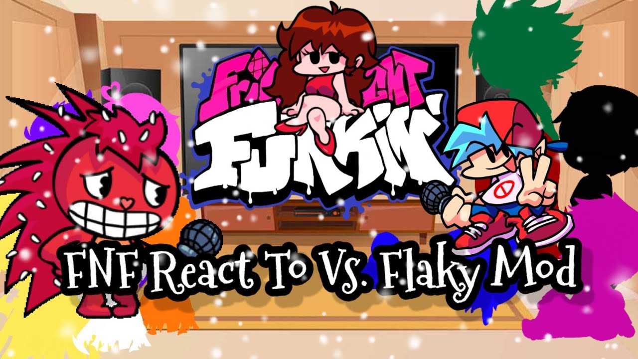 FNF React To Vs Flaky Mod|| FRIDAY NIGHT FUNKIN'||ElenaYT.