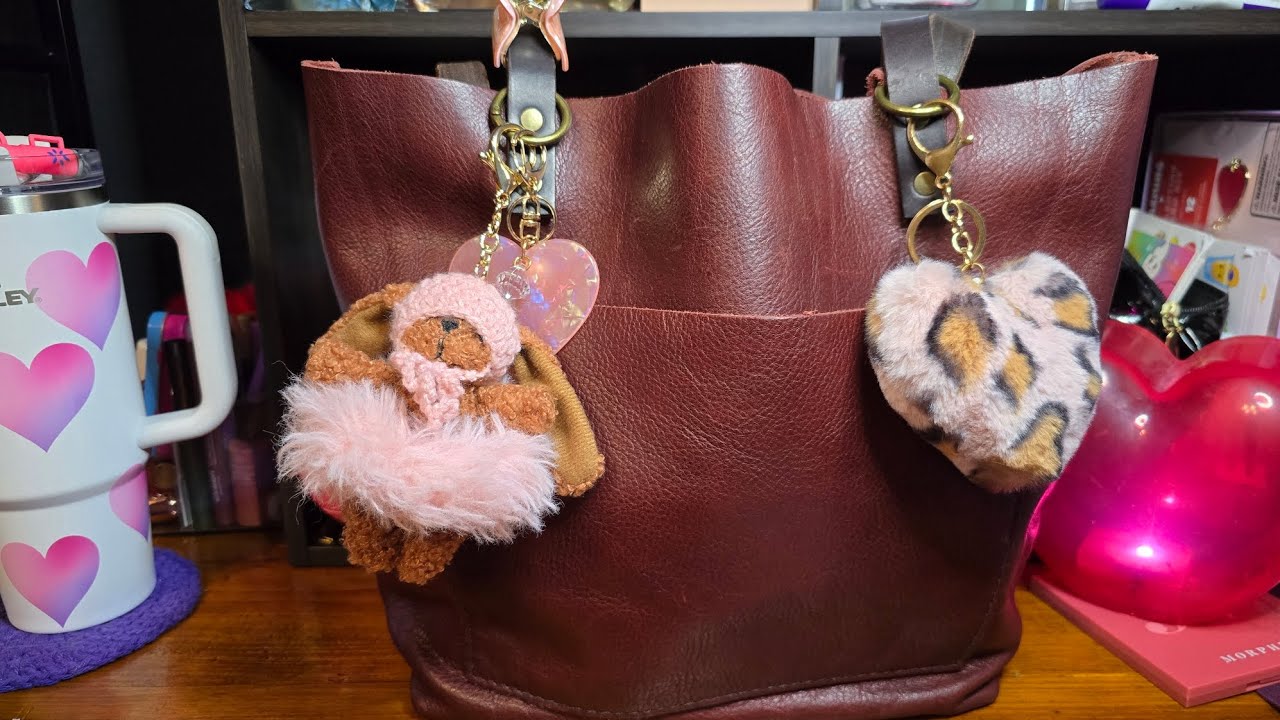 Что в моей сумке? 🍒❤️💜👜 Сумка-тоут PLG цвета бордо.