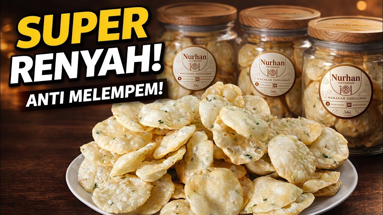 Keripik Bawang Toples Lebaran Super Renyah! Resep Wajib Isi Meja Tamu 😍