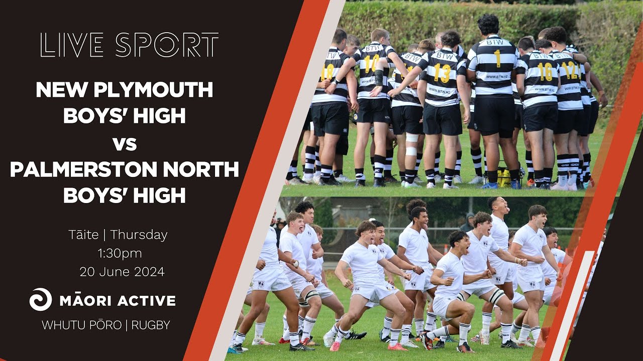 Super 8  Rugby First XV 2024 | New Plymouth Boys' High v Palmerston North Boys' High
