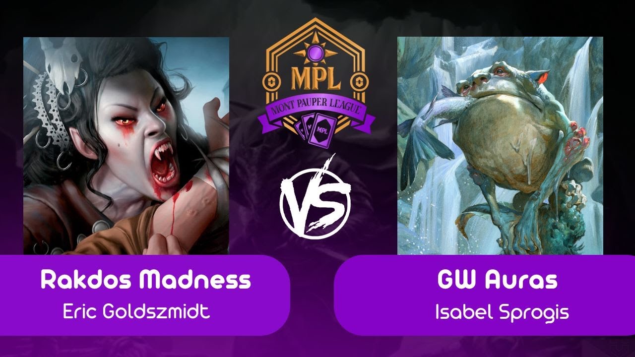 [Pauper na Mont] Rakdos Madness VS GW Auras (R 03 - 30/09/2025)