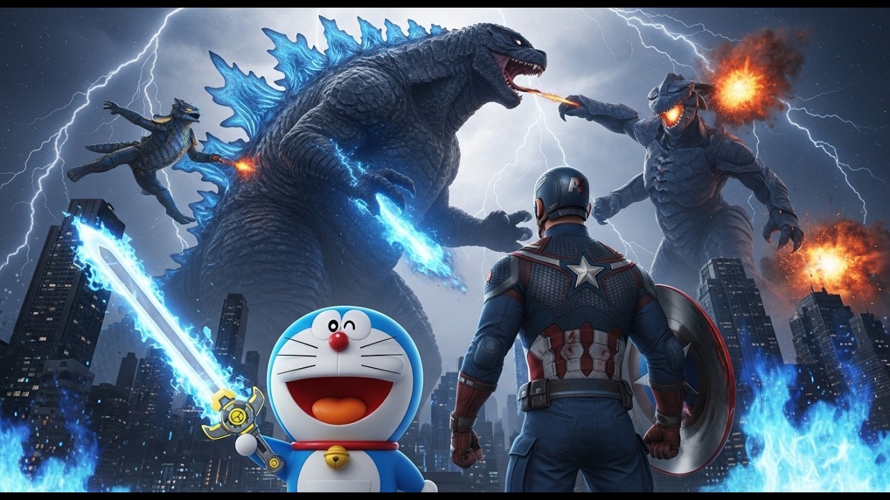 Epic Multiverse Battle: Spider-Man, Godzilla, Avengers & SpongeBob Mashup! 🕷️🦖💥