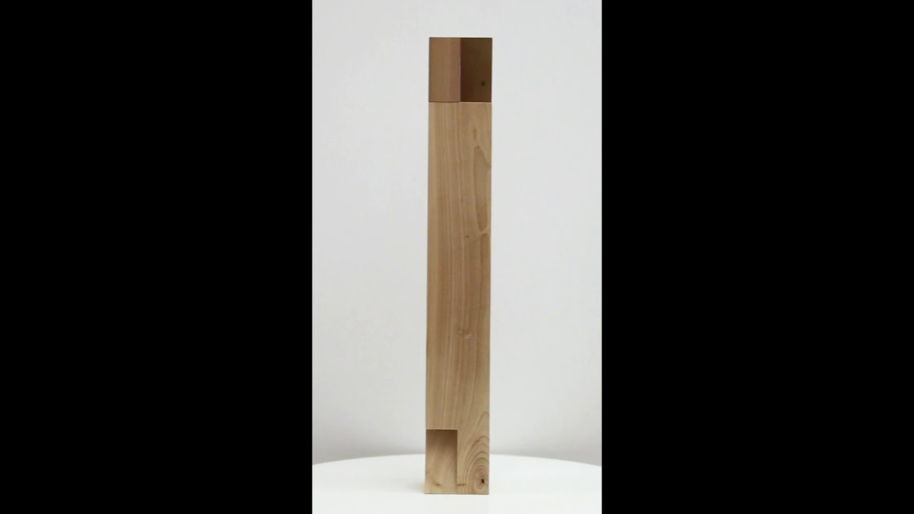 Roland Gebhardt Untitled (LV0081.027), 2019, Carved poplar,  26 x 3.75 x 3.75