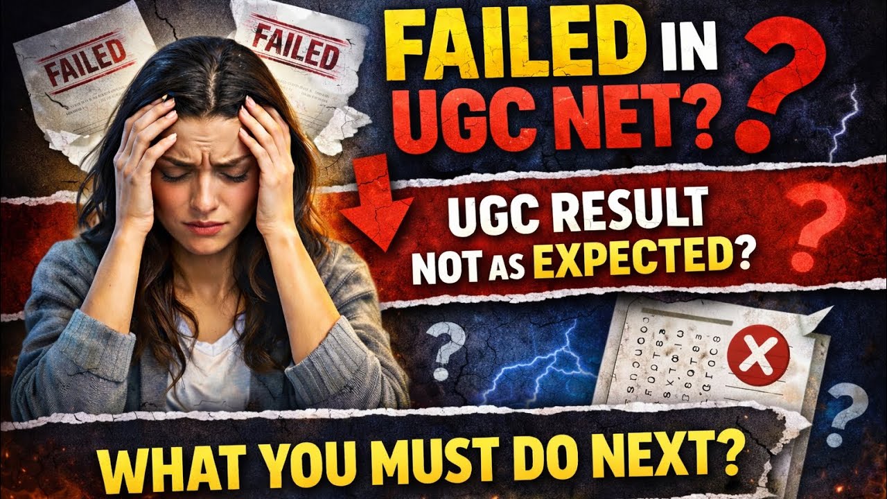 Failed in UGC NET | UGC NET 2025 Result Not as Expected? Here's What You MUST Do Next! UGC NET 2026