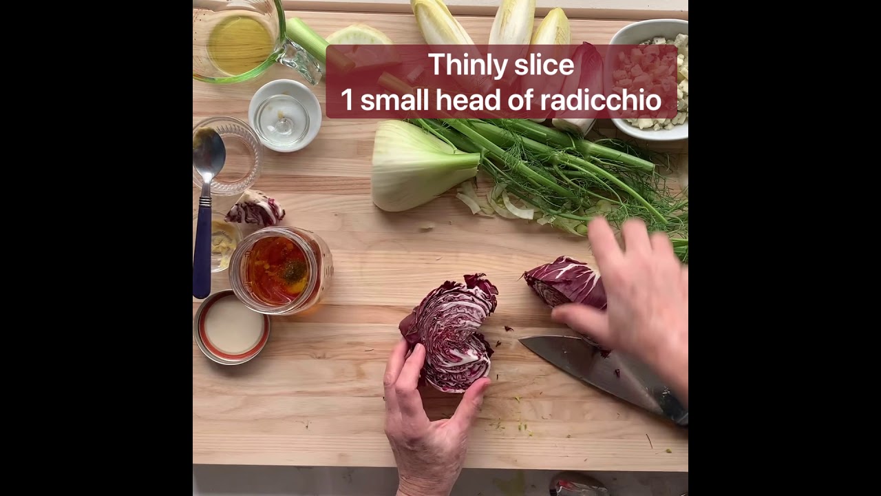 Fennel, Radicchio, and Endive Salad with Dijon Vinaigrette