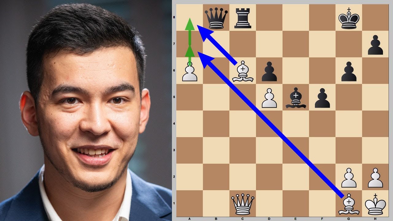 МОЩНАЯ ПЕШКА Нодирбека Абдусатторова! FIDE Grand Swiss 2025 (1 тур) | Шахматы