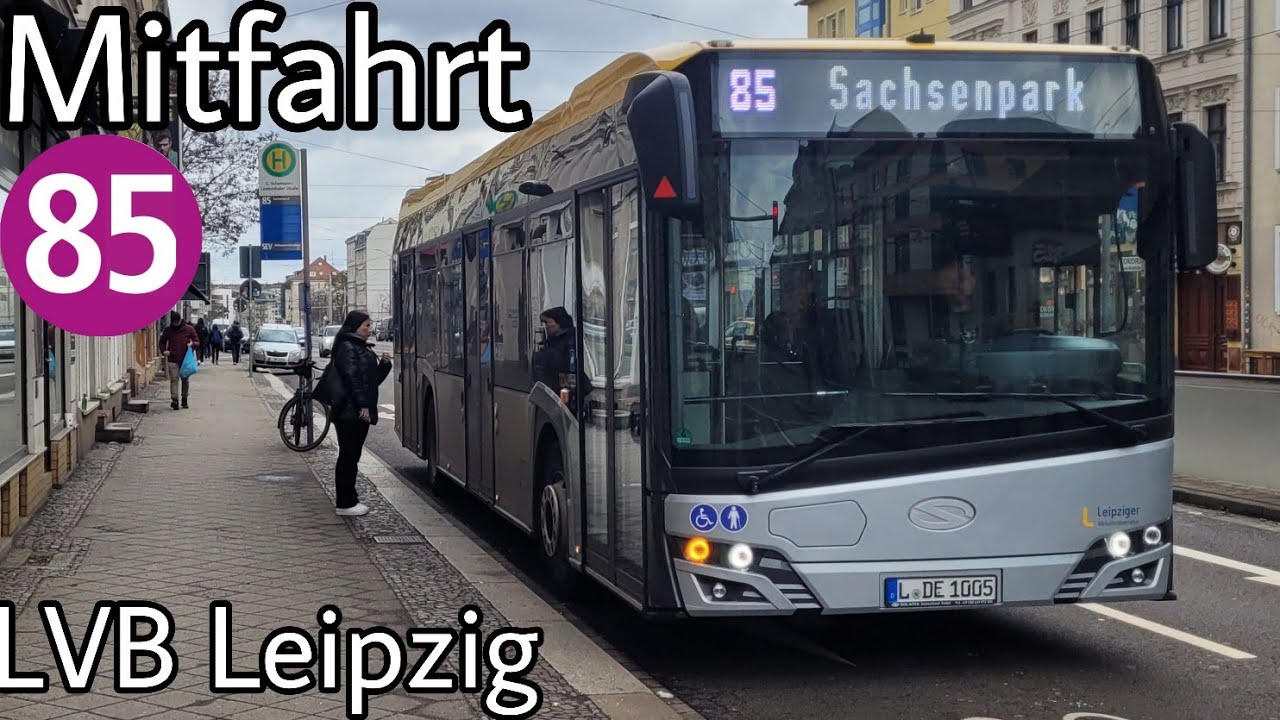 Mitfahrt | Solaris Urbino IV 12 | Linie 85 | Georg-Schumann/Lindenthaler Str. - Sachsenpark
