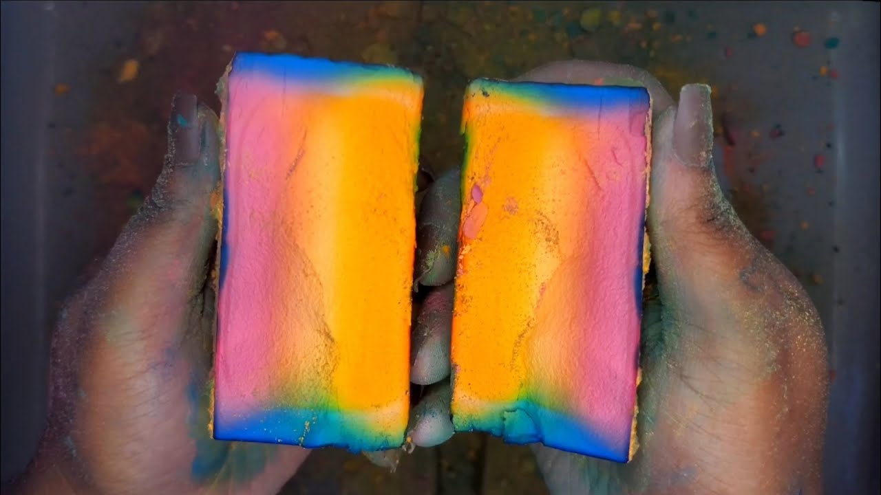 ASMR • @SnowFairyASMR Deep Dyed Gym Chalk Blocks