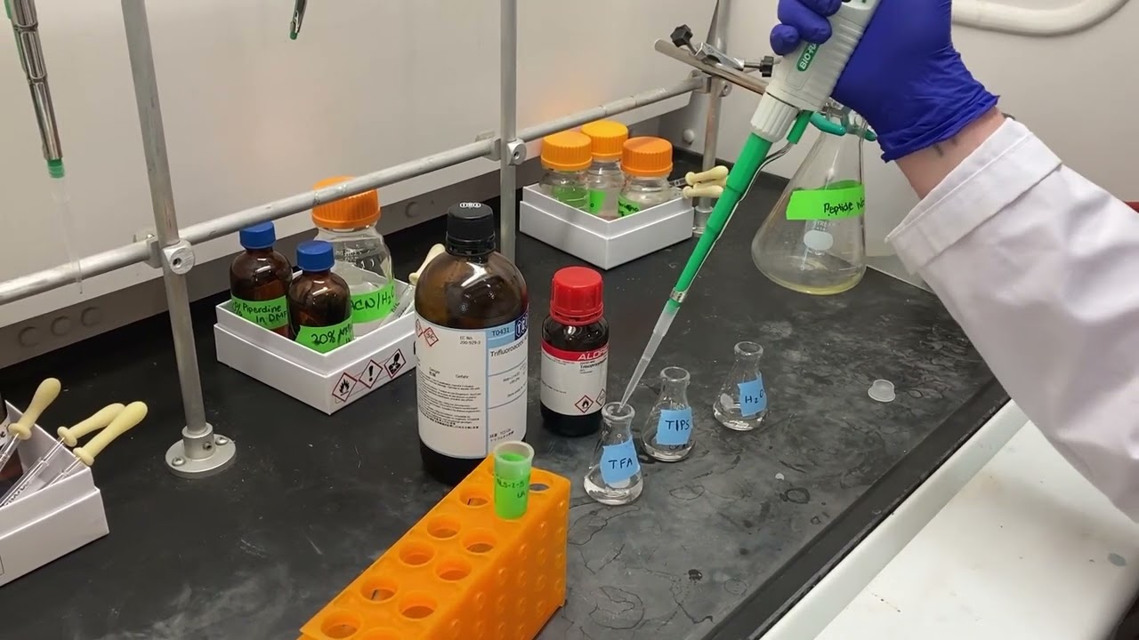 Peptide Hand Synthesis Part 8: Cleaving