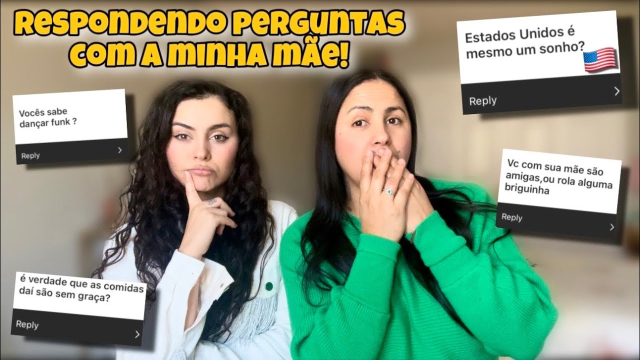 Respondendo perguntas com a minha mãe!🇺🇸🥰