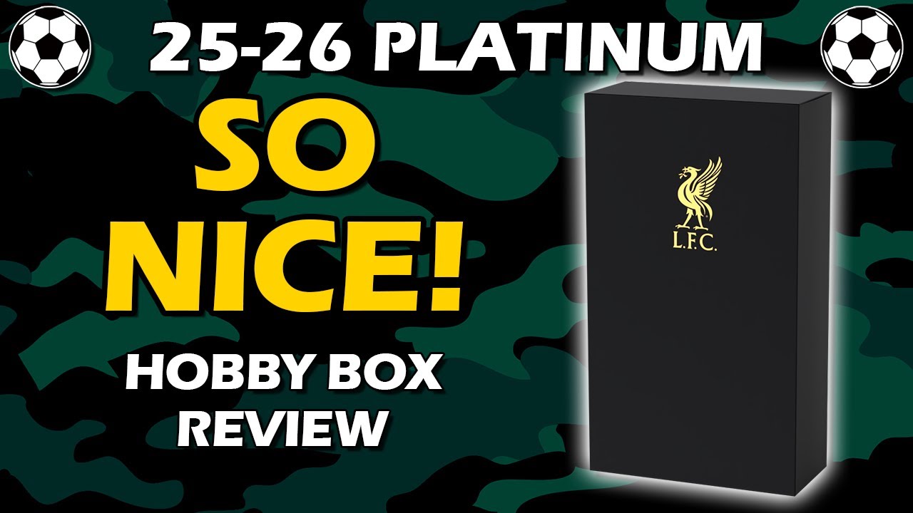 Обзор футбольного набора Futera Platinum Liverpool Hobby Box Soccer сезона 2025-26