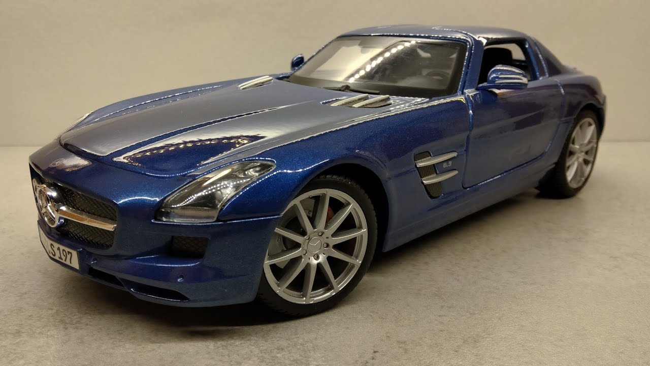Mercedes SLS AMG 1:18 Maisto Обзор модели