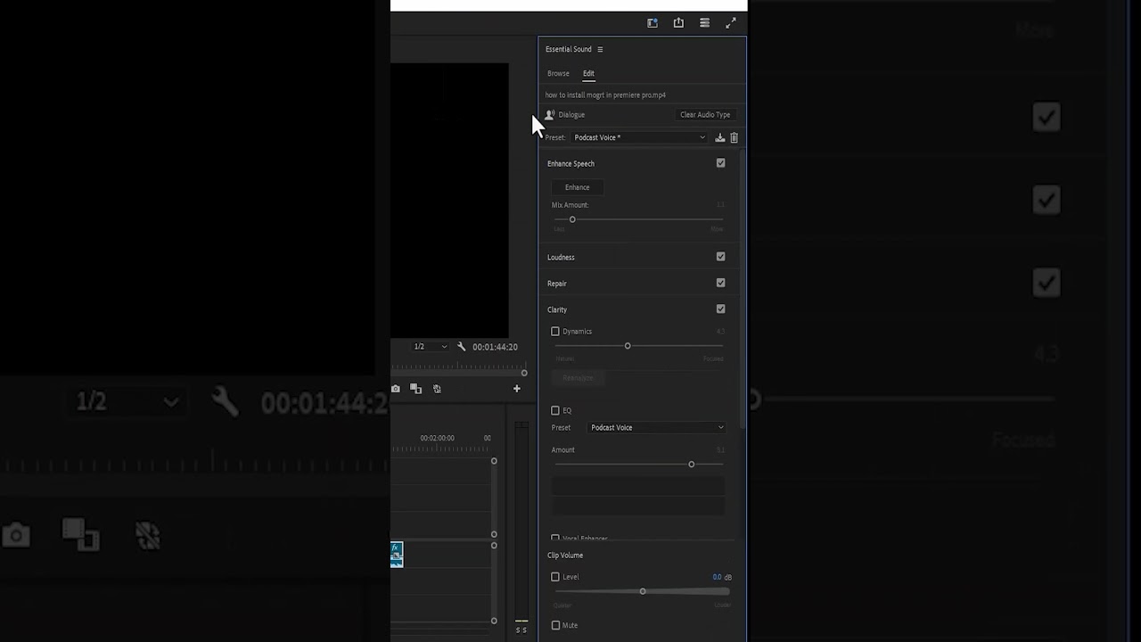 HOW TO INCREASE AUDIO QUALITY IN PREMIERE PRO