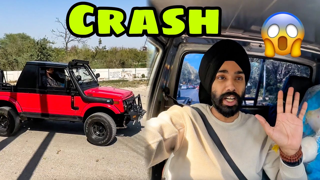 Apni New GYPSY ka hua tagda CRASH 😰 halat kharab !