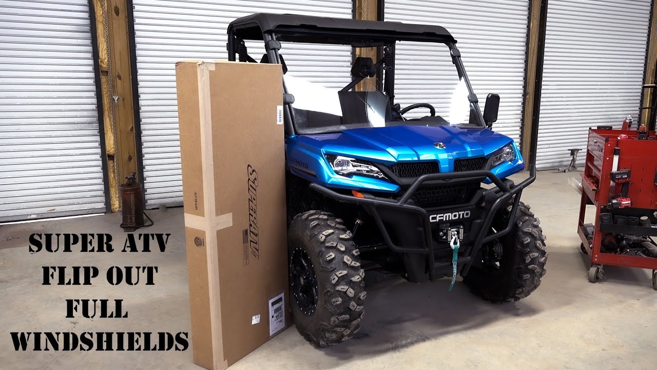 SuperATV Windshield Options for the UFORCE 1000 Full & Flip Out Windshield Review & How to Install