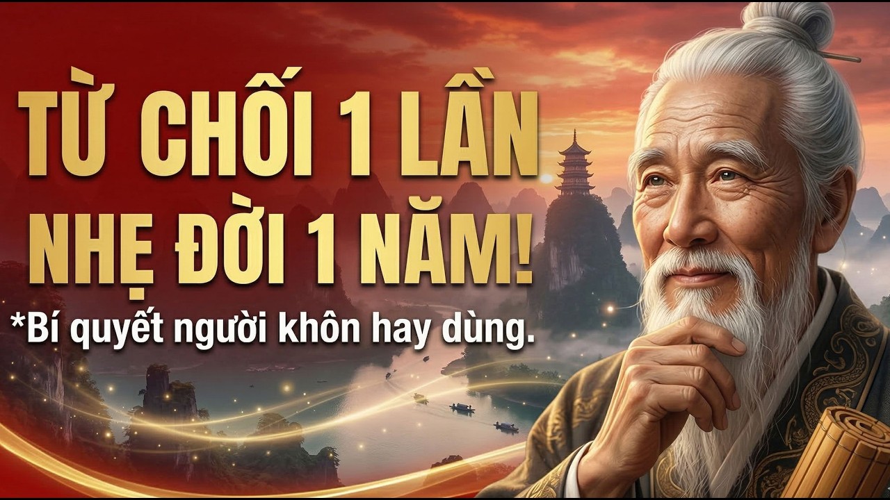 CỔ NHÂN DẠY: Từ Chối 1 Lần Cho Nhẹ Đời 1 Năm, cách người khôn hay làm | Triết Lý Sống