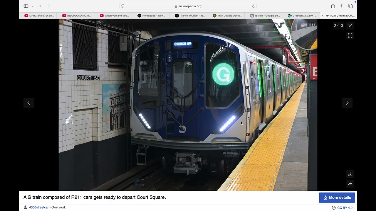 R211A G Train Announcements From Court Square. To Church Avenue. Merry Christmas.🎄