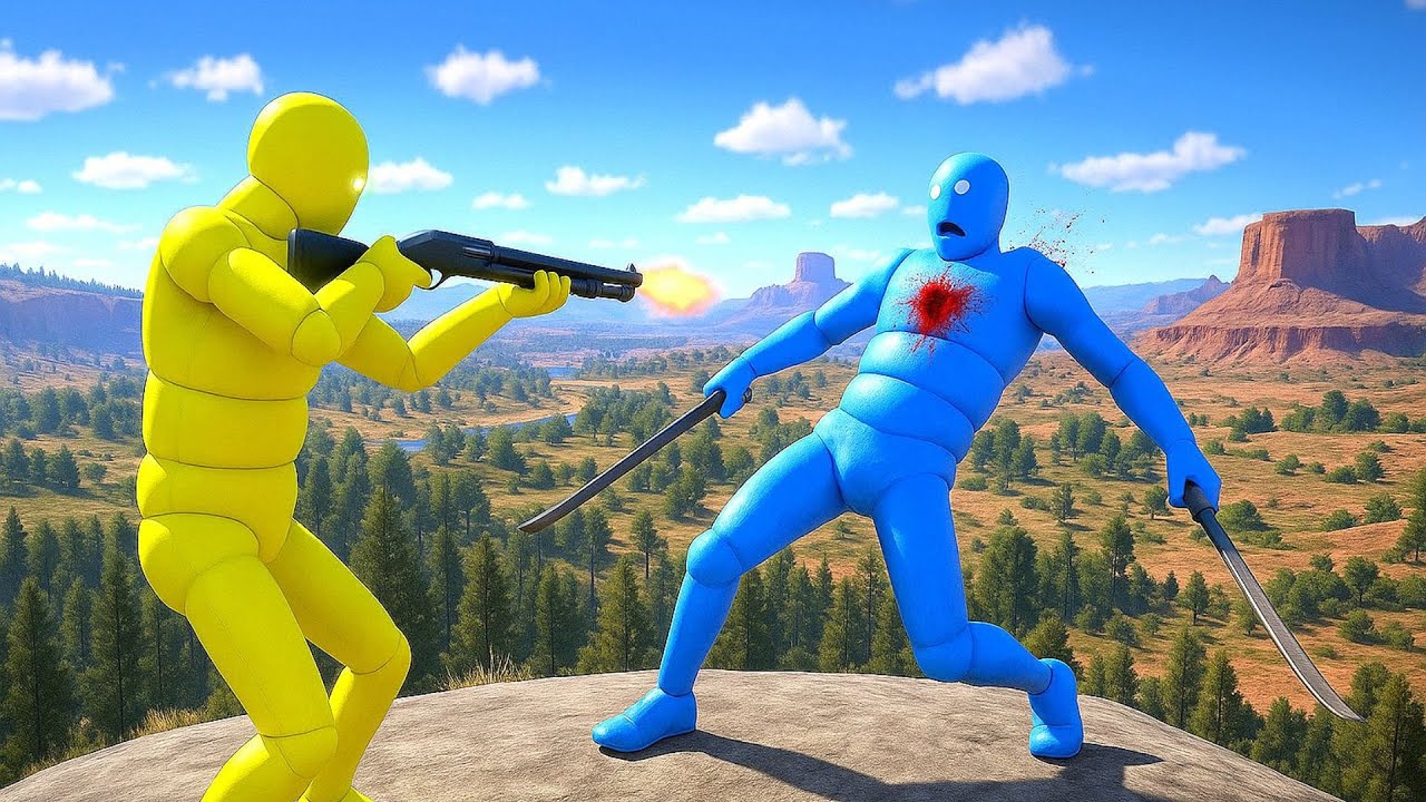 NPC Wars with Active Ragdoll Dudes #17 Euphoria Physics