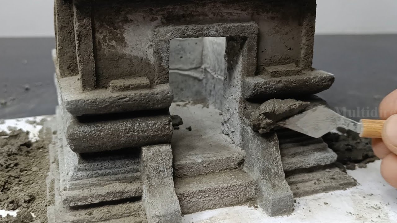 Mini Temple With Cement || Part-1