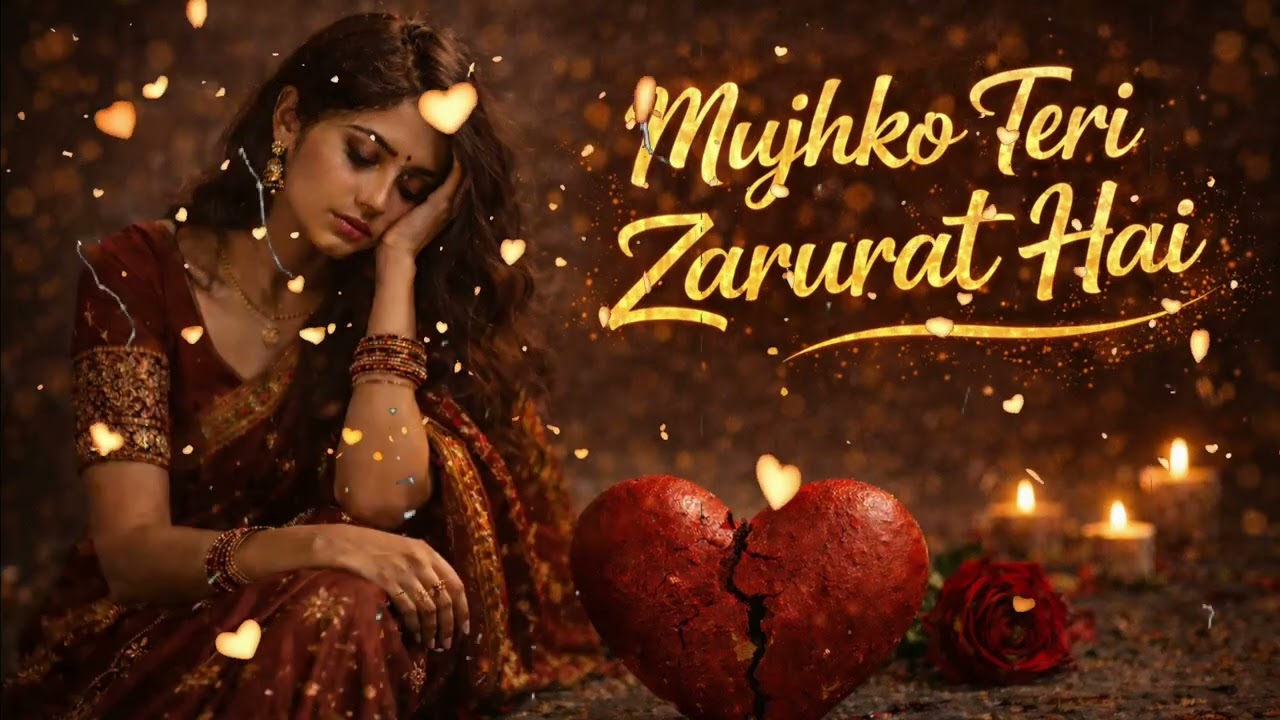 Mujhko Teri Zarurat Hai 💓🌹...  #LofiSong #SadSong #lyricsvideo