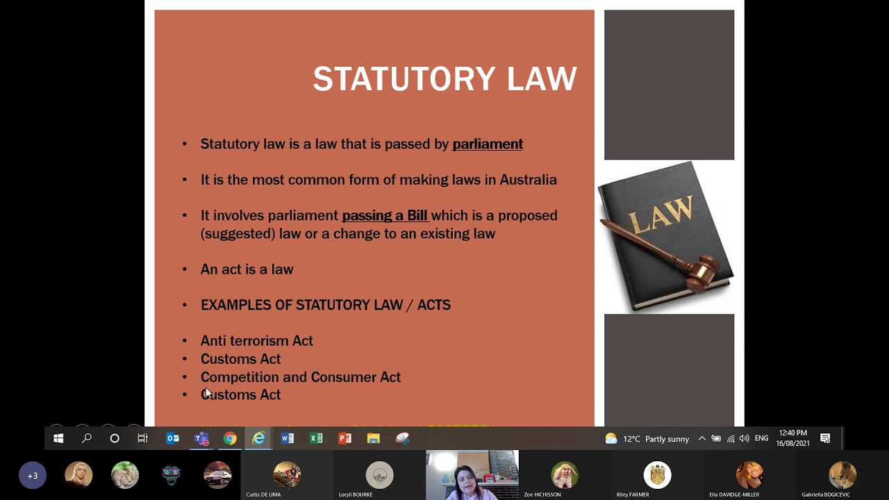 Statutory Law