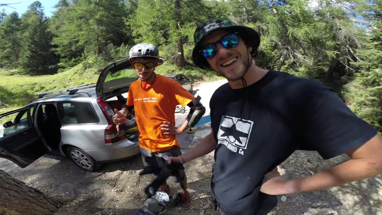 Giulio Bernadelli Mountainboard Freeride Raw Run @ Monte Gaver