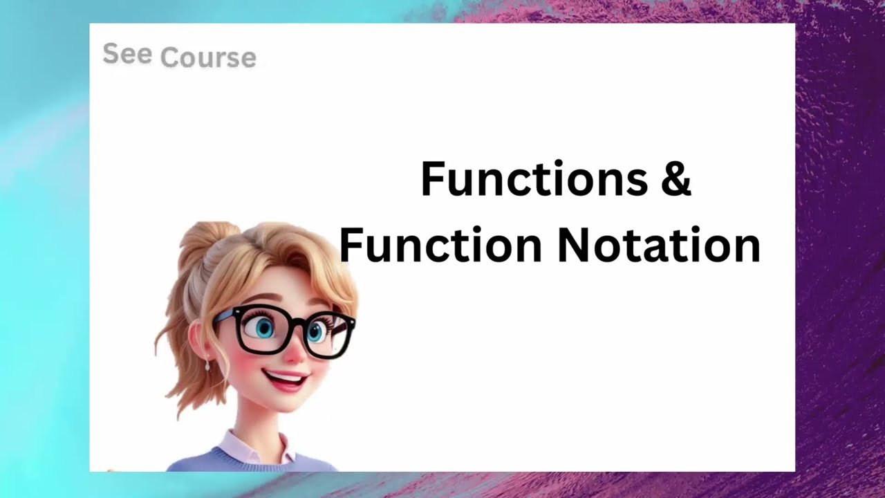 Functions & Function Notation CAT 3.1