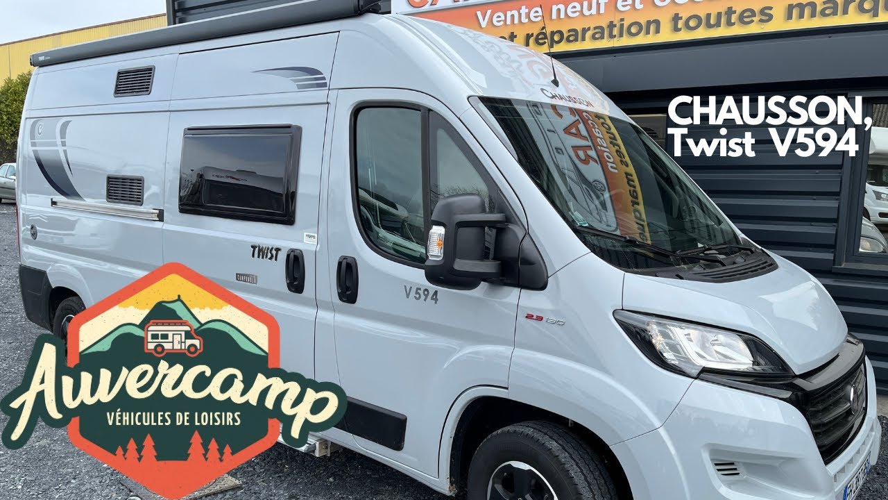 (VENDU) Occasion fourgon aménagé Chausson Twist V594| Ducato 2,3l 130cv | 2019 | 13.500km