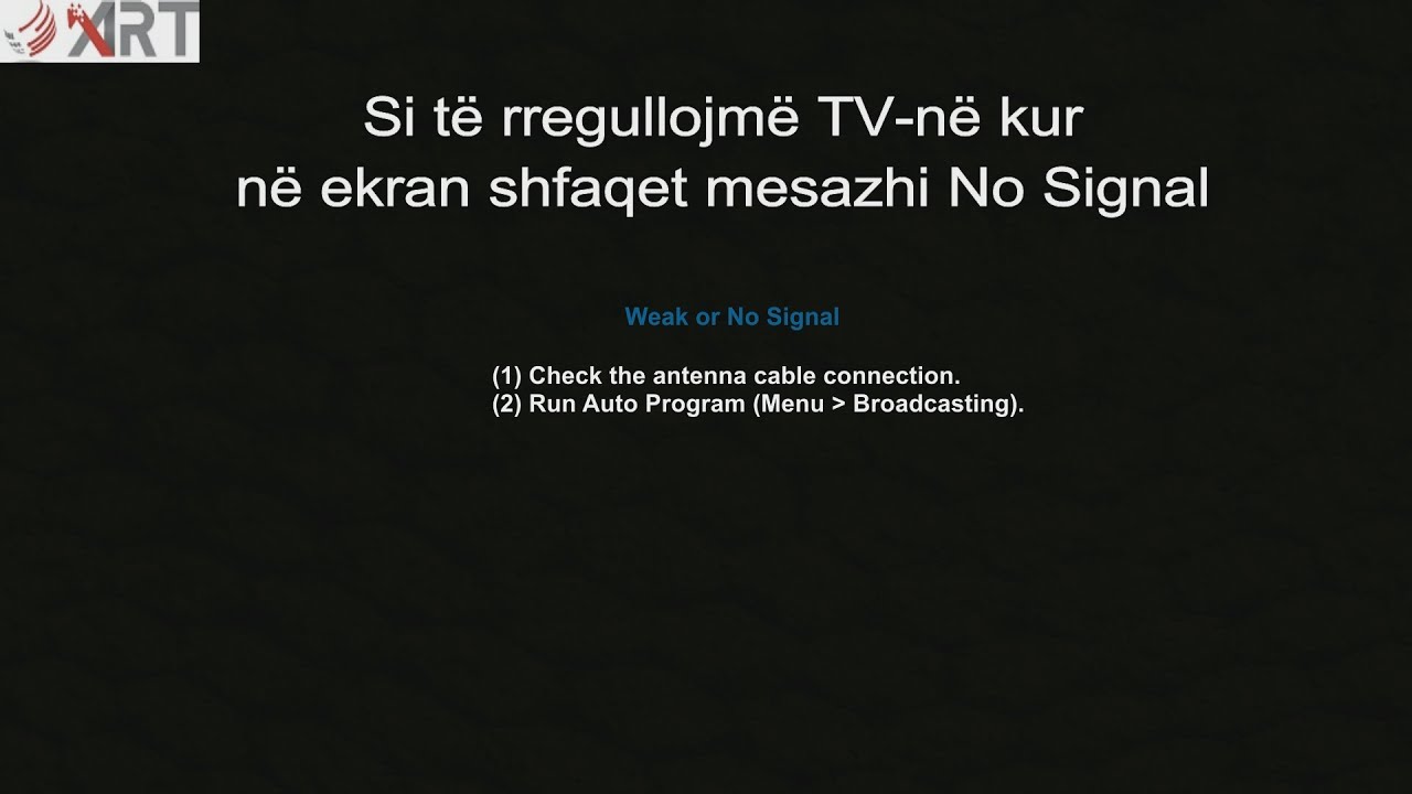 Si të rregullojme TV-në kur në ekran shfaqet mesazhi 