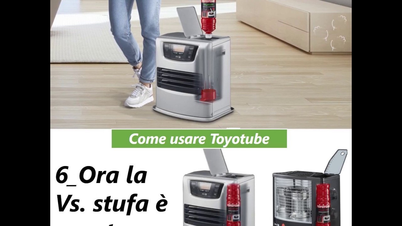 Toyotomi Toyotube, ricarica rapida per stufe a marchio Toyoset, Kerosun e Zibro